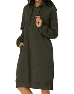 Vente en gros de <span class=keywords><strong>robe</strong></span> tunique à <span class=keywords><strong>capuche</strong></span> avec poches à manches longues <span class=keywords><strong>robe</strong></span> pull à <span class=keywords><strong>capuche</strong></span> <span class=keywords><strong>sweat</strong></span> d'hiver <span class=keywords><strong>robe</strong></span> longue à <span class=keywords><strong>capuche</strong></span> solide Colo pour femmes - Product Image 2