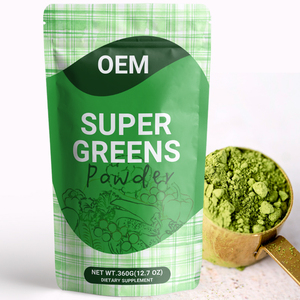 ผงซุปเปอร์ฟู้ดสีเขียว OEM/ODM ผงซุปเปอร์กรีน ผงผักออร์แกนิกผสม ผงน้ำผักสดสำหรับดื่มทุกวัน ผงสมูทตี้ผัก - Product Image 4