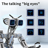 Blocs de construction robotisés 421 pièces en plastique ABS avec yeux LED, télécommande 5-en-1, combat sur chenilles, jouet éducatif STEM pour enfants, cadeau