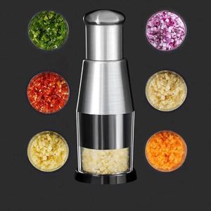 New Rolling Portable Hand Manual Pressed Food Meat <b>Vegetable</b> Onion Garlic <b>Chopper</b> Stainless Steel Mini Dicer Food <b>Choppers</b> - Product Image 2