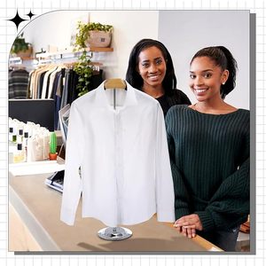 حامل كتف مرن رف قميص محمول معلق أسود رف ارتفاع 16-عرض تي شيرت قابل للتعديل - Product Image 5