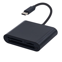 Adaptador de tarjeta de memoria SD TF tipo C 3 en 1, Puerto USB 3,0, concentrador OTG para lectores de cámara de teléfono móvil, convertidor de datos en Stock
