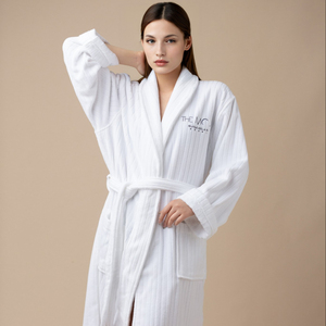 Peignoir de bain en coton biologique, kimono de haute qualité, peignoir unisexe pour hôtel personnalisé avec logo