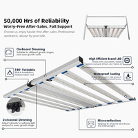 Lampu Taman dalam ruangan 860 1300 Watt, lampu Led tahan air untuk tanaman berbunga, perlengkapan tanaman dalam ruangan