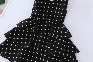 Artículos Más Vendidos, Vestido Infantil Casual sin Mangas para Fiesta, con Estampado de Puntos, Falda Tipo Pastel, Venta al por Mayor en China - Product Image 5