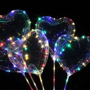 Wholesale clear Bobo Ballon 18/20/24/32 Inches <b>Light</b> <b>LED</b> Balloon with Sticker for Party Decoration and Gift for Kids - Product Image 4