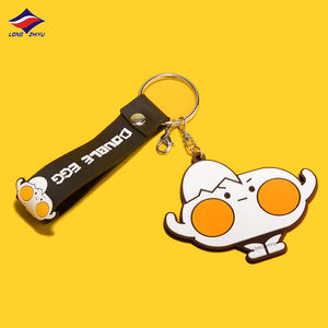 Longzhiyu 17 años venta directa <span class=keywords><strong>de</strong></span> fábrica encantadora <span class=keywords><strong>familia</strong></span> 2D PVC llavero personalizado diseño personaje llavero - Product Image 3