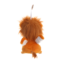 Porte-clés Lion en Peluche Moelleux, Adorable Lion Assis, Breloque de Sac, Cadeau, Dessin Animé, Lion Orange, Petit Pendentif en Peluche Roi Lion