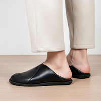 Mocassins pour hommes en cuir véritable, antidérapants, confortables, décontractés, pour l'extérieur, pour le travail, à enfiler, toutes saisons