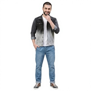 Street Wear Industry Trending Veste en jean pour hommes L'usine fournit directement la livraison gratuite Collection d'hiver Veste en jean pour hommes - Product Image 1