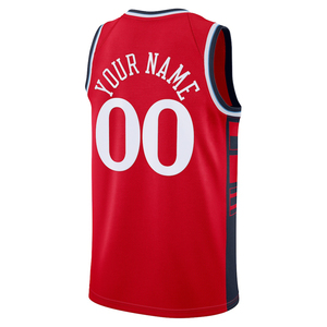 Maillots de basket-ball personnalisés LA pour hommes, chemises brodées, uniformes pour jeunes, vêtements de sport avec logos, impression à chaud - Product Image 4