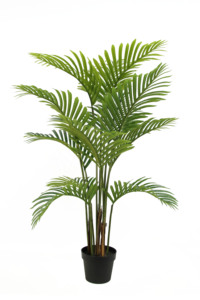 Top bán bất động cảm ứng 95cm cau Palm Bonsai Tree 9 lá cây nhân tạo với đứng nhắm mục tiêu cho thoải mái tối ưu thẩm mỹ - Product Image 5