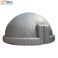 Dôme de planétarium gonflable professionnel portable argenté avec ventilateur intégré, dimensions supérieures à 12 pieds, modèle TPO-001 par Modern