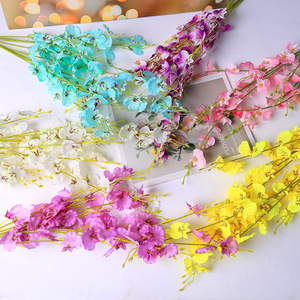 ดอกกล้วยไม้ประดิษฐ์ขนาด 95 ซม. ดอกไม้ผ้าไหมจำลองคุณภาพสูงสำหรับตกแต่งงานแต่งงานและบ้าน - Product Image 1