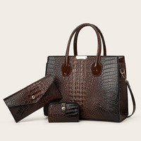 Sacs à main de luxe pour femmes en similicuir crocodile, collection 2025 – Vente en gros à prix réduits