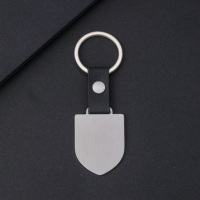 Porte-clés bouclier personnalisé en acier inoxydable Ywyougang, motif dessin animé vintage imprimé au laser, haute qualité