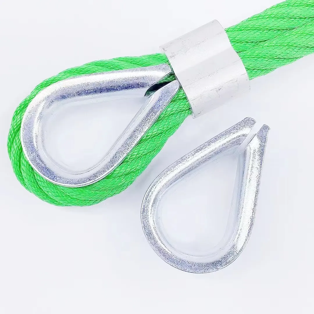 US type hot dip stainless steel wire rope aluminum thimbles for rigging applications