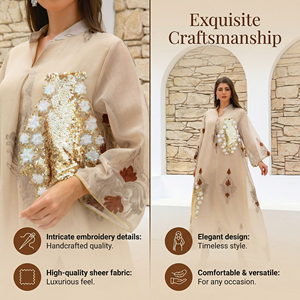 ชุดอาบายะปักเลื่อมอย่างเป็นทางการสำหรับผู้หญิง สั่งตัดได้ - Product Image 2