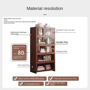 Librería Gabinete de almacenamiento de pared integrado Muebles para el hogar Estantería para niños <span class=keywords><strong>Armarios</strong></span> Producto - Product Image 4