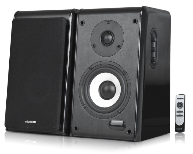 Hot Sale HIFI Sound Microlab SOLO11 Wooden case Bookshelf Speaker Blue Tooth Speaker