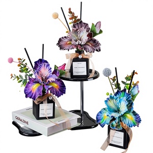 Ornements d'aromathérapie liquide en forme de fleur d'<span class=keywords><strong>iris</strong></span>, multi-parfums, pour une ambiance fraîche, pour table à manger, salon, bureau, sans flamme, essentiel - Product Image 1