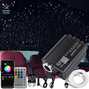 16W RGBW LED Yıldızlı Gökyüzü Projektörü 3m 500+240 adet 0.75mm Fiberler Ses Aktifli APP Uzaktan Kumandalı Araç Tavanı IP54 - Product Image 1