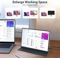 Écran portable IPS 10,5 pouces 1920x1280 avec étui en cuir, 60Hz, Plug & Play, Type C, pour ordinateur portable, PC, téléphone, PS4, PS5, Switch