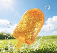 Bestseller Sommer Aurora Eis am Stiel, Maltose-Stressbälle, Quetschspielzeug, Weicher Thermoplastischer Gummi