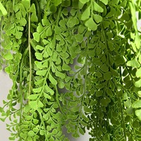 Plantes suspendues en latex en gros d'usine, plantes artificielles vertes, fougères, fleurs, plantes suspendues pour la décoration de plafond