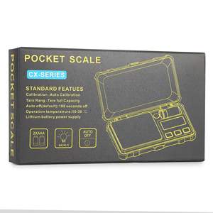 Báscula de Bolsillo Serie Cx, Precisión de 0.01g, Capacidad de 1kg, Funciona con Batería, Báscula para Pesar Joyas - Product Image 1