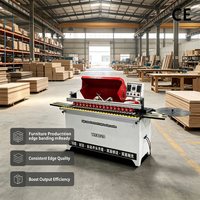 Machine de scellement des bords de meubles tout-en-un WANJIA WF802S avec dispositif de coupe automatique des extrémités pour atelier de production d'armoires et de placards