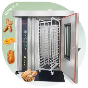 Rotary 12 Tray Diesel Electric Industry German Bread Bakery Equipment New York Rack Cookie Ovener Oven Chicken Rotator