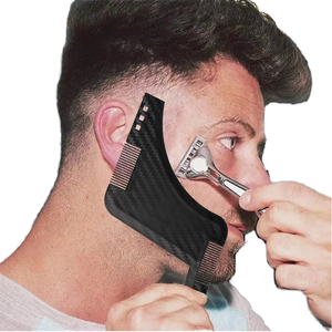 Herramienta de diseño de barba con mango de plástico y función de seguridad, lápiz de barbero con plantilla guía para dar forma y estilizar la barba - Product Image 1