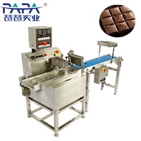 PAPA Volledig Automatische 304 RVS Chocolade Enrober Machine Transportband Koelventilator 15kg/u Nieuwe Noten Fruit Groenten Mais