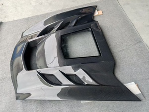 Capó de Fibra de Carbono con Cristal Transparente Negro, Incluye Pernos para Chevrolet <span class=keywords><strong>Corvette</strong></span> <span class=keywords><strong>C7</strong></span> 2014-2019 Estilo Z06/<span class=keywords><strong>ZR1</strong></span> - Product Image 6