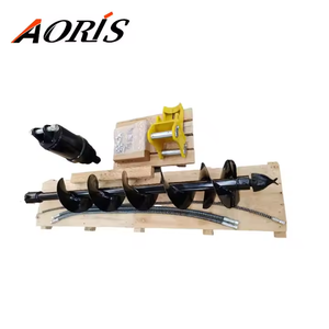 หัวเจาะสำหรับรถขุดขนาดเล็ก 1.5-4 ตัน เส้นผ่านศูนย์กลาง 200 มม. อุปกรณ์ต่อพ่วงรถขุดแบบมีมอเตอร์สำหรับขุดหลุม - Product Image 3