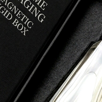 Boîte à parfum rigide de style livre noir magnétique de qualité supérieure, design écologique réutilisable pour les cosmétiques et les parfums