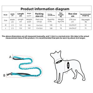 Orta-büyük köpekler için taktik pamuk köpek tasma olmayan ağrılı elastik P zincir Corgi evcil sınır ötesi Pet koşum için yürür - Product Image 4