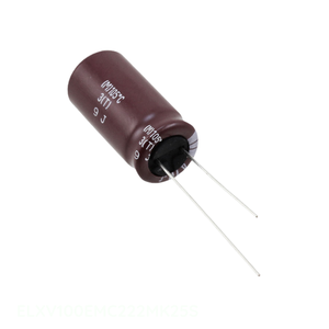 ตัวเก็บประจุรูผ่านรูรัศมี2200 UF 2200 uF 20% 10V ฝาครอบ ELXV100EMC222MK25S สารส้ม - Product Image 1