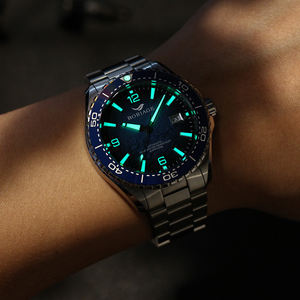 Reloj de Buceo Profesional BORIAGE de Lujo Diseño Original 2025 para Hombre Automático Mecánico NH35A 10ATM Zafiro Luminoso Acero 316L - Product Image 5