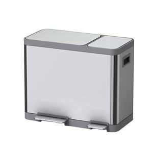 JAVA çöp kutusu ayak <span class=keywords><strong>pedal</strong></span>ı paslanmaz çelik mutfak geri dönüşüm çöp kutusu mekanizması geri dönüşüm kutusu - Product Image 2