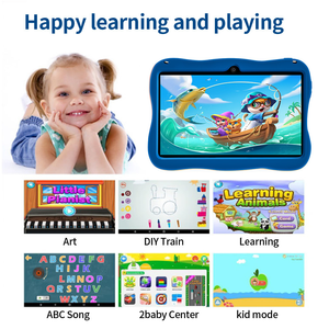 Factory Price OEM <b>7</b>-Inch Kids Educational School Learning Games <b>Tablet</b> Android 15 4+64GB WiFi OEM Anti-Drop Protective Case Toys - Product Image 2