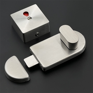 Loquet indicateur d'occupation en acier inoxydable 304 pour porte de toilettes publiques - Product Image 2