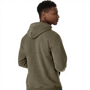 High Quality 100% Polyester Heavyweight Fleece Short Men's Pullover Hoodie Embroidered Logo Quick Dry for Streetwear Winter - Product Image 2