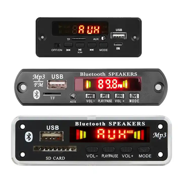 2*3W 2*25W 2*30W 2*40W 2*50W 2*60W MP3 Decoder Board with Amplifier Blue Tooth 5.0 MP3 Player USB Module FM AUX Radio Recording