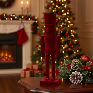 Soldat <span class=keywords><strong>Casse</strong></span>-<span class=keywords><strong>Noisette</strong></span> en Bois de <span class=keywords><strong>30</strong></span> <span class=keywords><strong>CM</strong></span>, Décoration de Noël Faite à la Main, Flocage, Décoration Intérieure pour Fêtes, Cadeaux et Fournitures Artisanales - Product Image 2