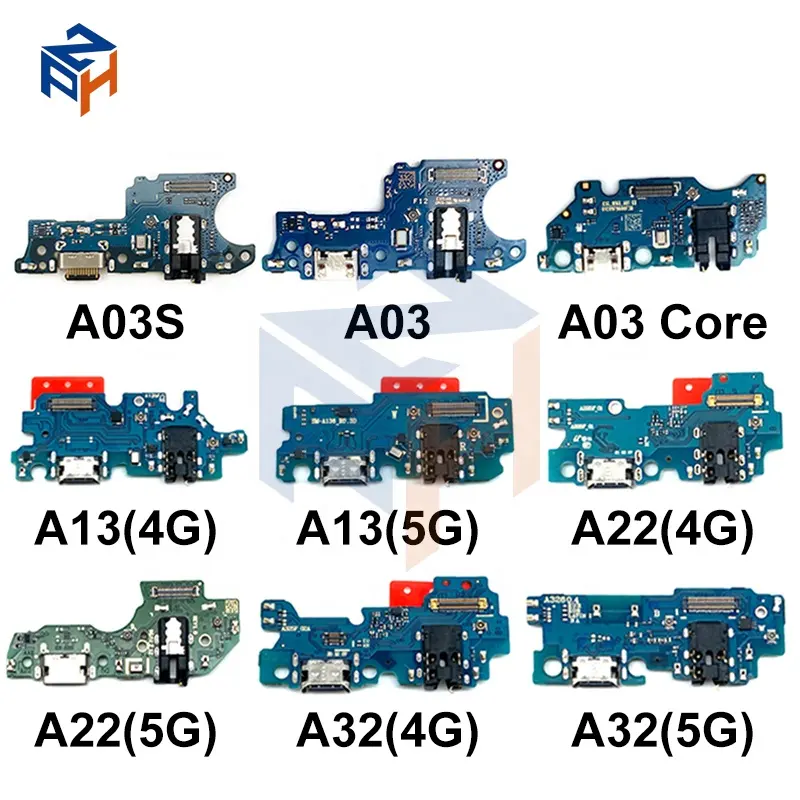 Papan pengisi daya kabel fleksibel Port USB konektor Dok pengisi daya untuk Samsung A02s A10 A10S A20 A20S A21S A30 A30S A40 A50 A50S A750 A12