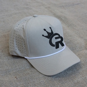 Gorra de béisbol de microfibra de fábrica de 5 paneles con visera corta, estilo casual deportivo, con logotipo bordado personalizado y cinta. - Product Image 3