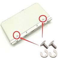 Pièces de rechange : Vis, boulons et rondelles pour la coque arrière de la batterie des consoles New 3DS et New 3DS XL LL