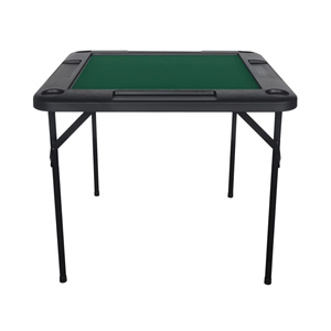 Table de cartes domino moderne en métal noir et plastique pour usage extérieur dans la cour de l'entrepôt de l'hôtel fournie par la Chine - Product Image 1